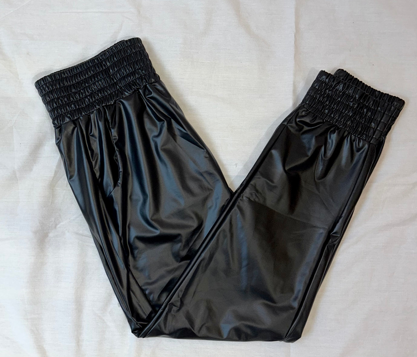 High Waisted Leather Pants