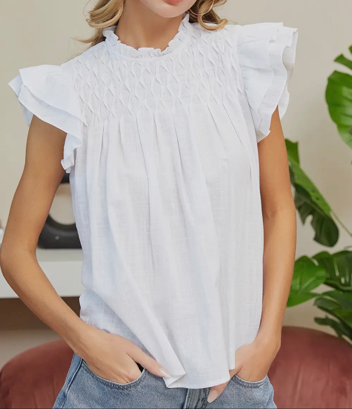 Flutter Sleeve Blouse